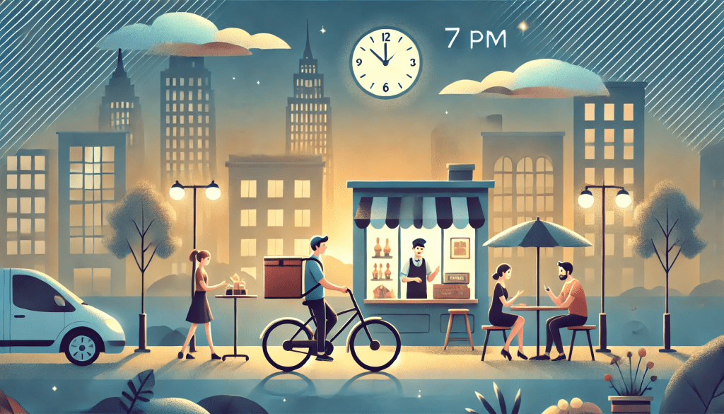 저녁 시간 알바